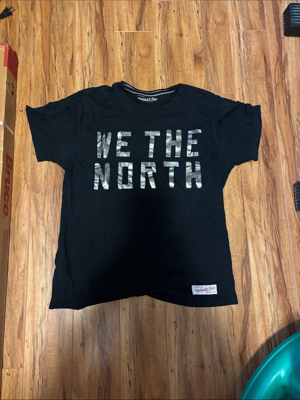 Mitchell & Ness Black 'We The North' Tee